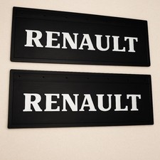 RENAULT Lorry HGV Truck Mudflaps 200x650 Pair Rubber Mud Flaps Embossed Logo