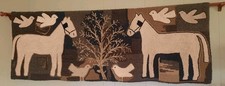 American Primitive Hooked Rug
