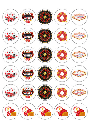 Casino themed edible - 30,