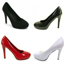 Women Mens Drag Queen Crossdresser High Heel Platform Court Shoe Large Size 7-12