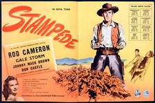 Stampede 1949 Starring Rod Cameron, Gale Storm, Johnny Mack Brown