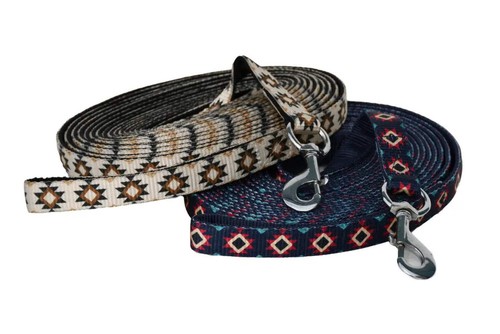 Rhinegold aztec lunge rein - aztec,