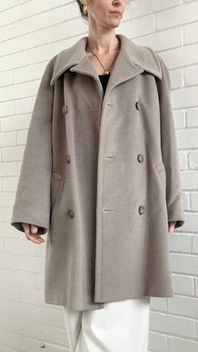Vintage coat wool cashmere - coat, ,