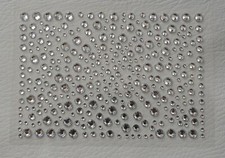 325 Mixed 2mm, 3mm, 4mm, 5mm Flat back Self Adhesive Rhinestones 