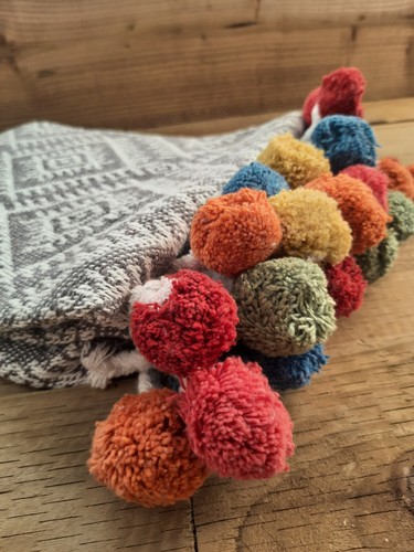 Large cotton throw blanket - large,