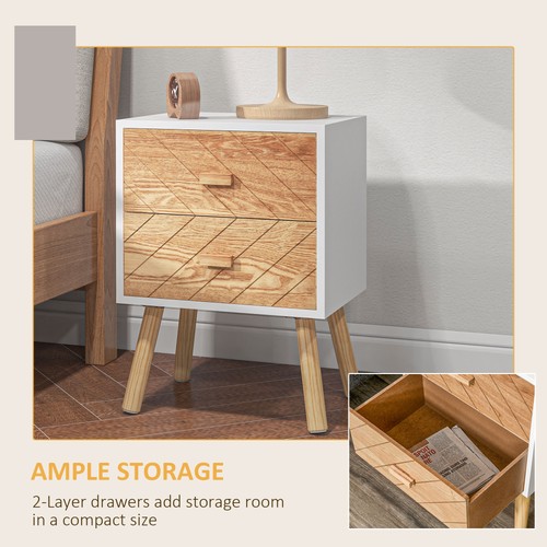 Drawers bedside table with - drawers,