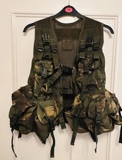 British Military Issue PLC Woodland DPM Camouflage Webbing Tactical Assault Vest