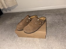 Jones The Bootmaker Hestina Suede Leather Mules In Tobacco Size UK 6 Eu 39 BNWT