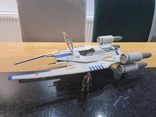 Star Wars U-Wing Fighter, Hasbro Toy Rouge One With Captain Cassian Andor