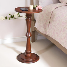 Small round Side Table, Tall End Tables Living Room, Narrow Night Stand for Smal