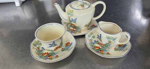 Art deco king fisher tea - king, set
