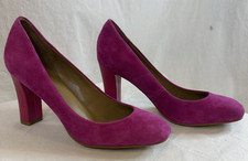 Talbots High Heels Women’s Size 6.6 Pink Fuschia Suede Barbiecore