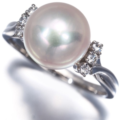 Auth mikimoto ring akoya - ring, pearl