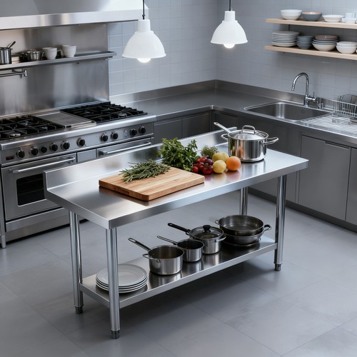 Stainless steel work table - work,