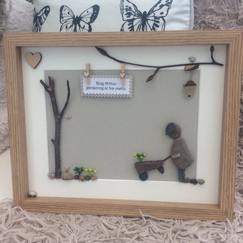 Personalised pebble picture - pebble,