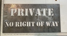 Spray Stencil , Private No