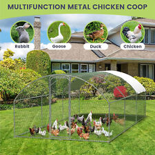 6X3X2M Extra Large Walk-in Metal Chicken Coop Outdoor Hen Run Cage House Poultry
