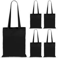 5 X PLAIN ECO BLACK COTTON