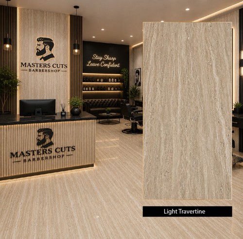 Barbershop wall panels - wall,