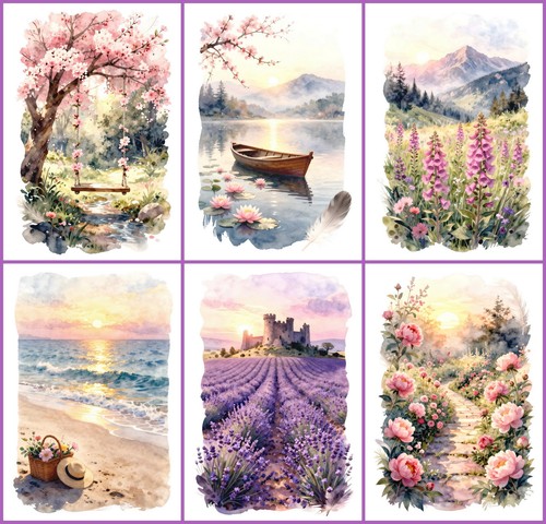 Pack greeting cards - pack, 6