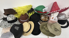 Fancy Dress Hat Headwear Job Lot x17 Various Styles Party Costume Accessories
