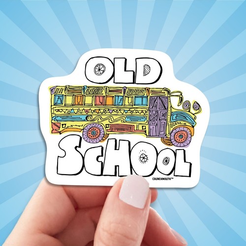 Old school sticker funky - school,