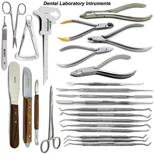 Dental lab technician waxing - lab,