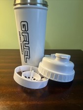 G Fuel White Metal Shaker 20 Oz Shaker Cup Bottle Gamma Labs