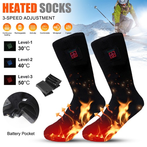 Electric heated socks - heated, battery