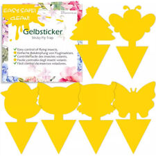 41/60X Fruit Fly Traps, Double-sided Fungus Gnat Sticky Catcher For Fly Insects