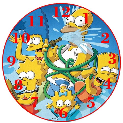 The simpsons clock - the, simpsons.