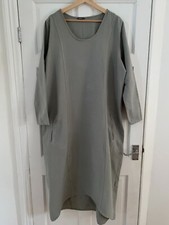 Kekoo Design Women's Cotton Dress (Light Grey) - Approx Size 12