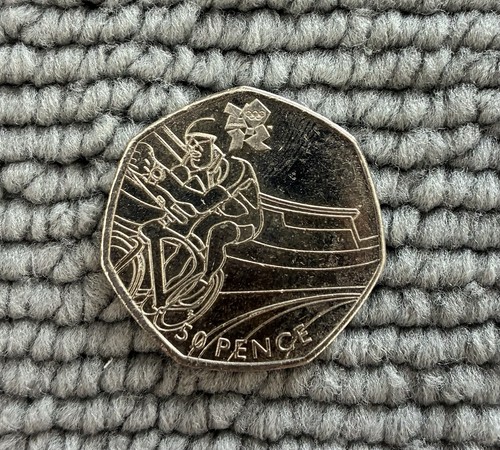 2011 olympic cycling - 50p, rare