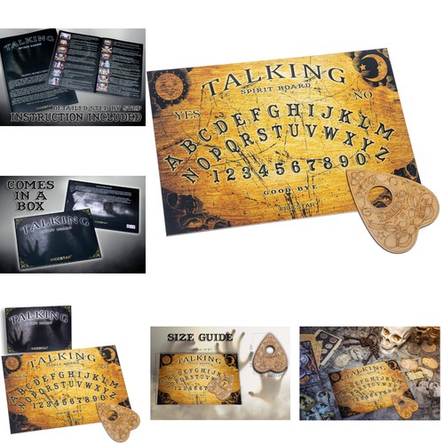 Wooden ouija board game - board,
