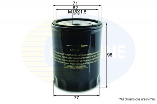 Engine oil filter comline - oil,