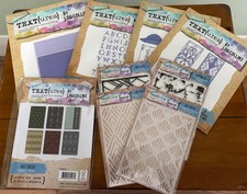 TEXT(ures) By Lou Collins  Art Deco Collection- Dies, Stamps, Stencils, Papers