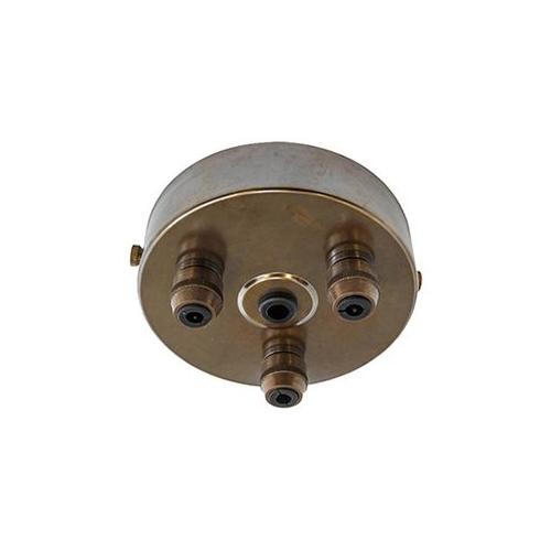 Ceiling rose three metal - three,