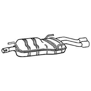 Klarius rear exhaust - rear, pipe