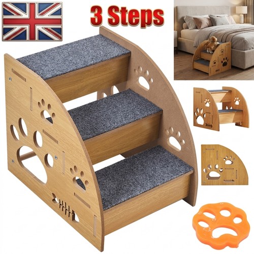 Steps pet ramp wooden - wooden, dog