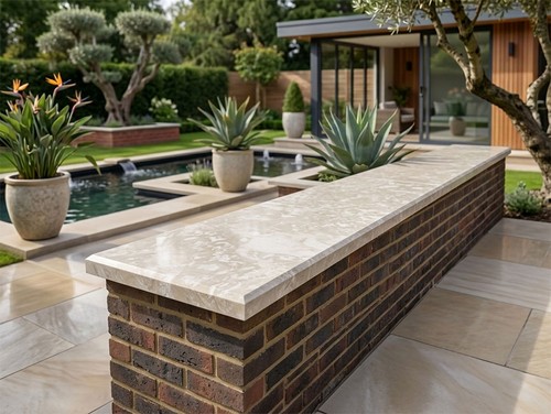 Crema marfil limestone - crema, wall