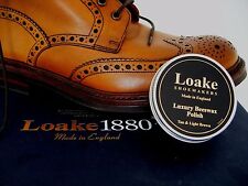 LOAKE BROGUE BOOT & SHOE "LUXURY BEESWAX POLISH " TAN & LIGHT BROWN 100ML