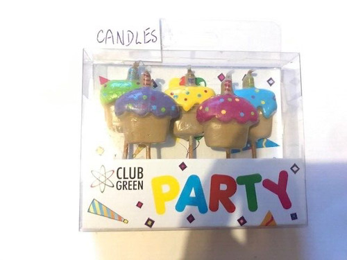 Five fun cupcake candles for