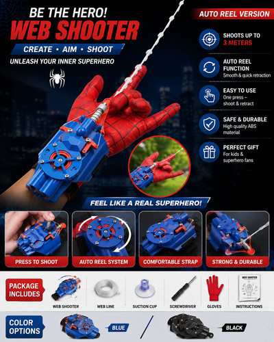 Web shooter launcher string - shooter,