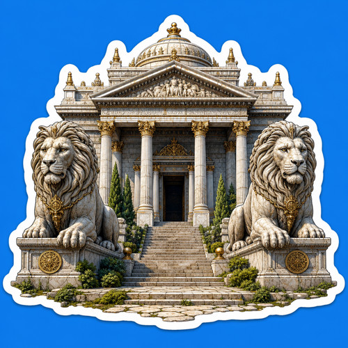Inch ancient greek temple - inch,