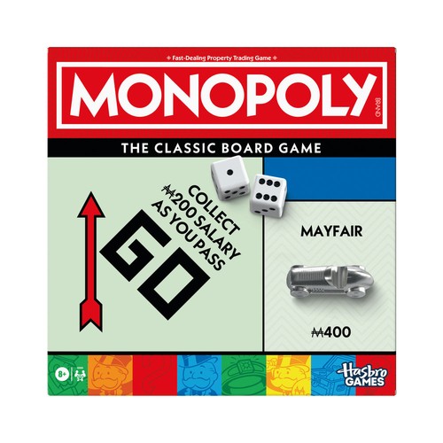 Monopoly board game with - monopoly,