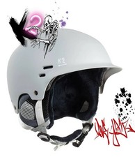 NIB - K2 “Thrive” Wide-Brim Park Side Snowboard / Ski Helmet MENS Medium - Grey