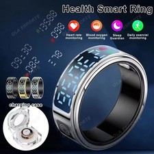 Smart Ring Fitness Tracker Waterproof 5ATM Heart Rate Blood Oxygen Sleep Monitor