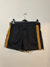 mens burberry swim shorts size small black & mustard