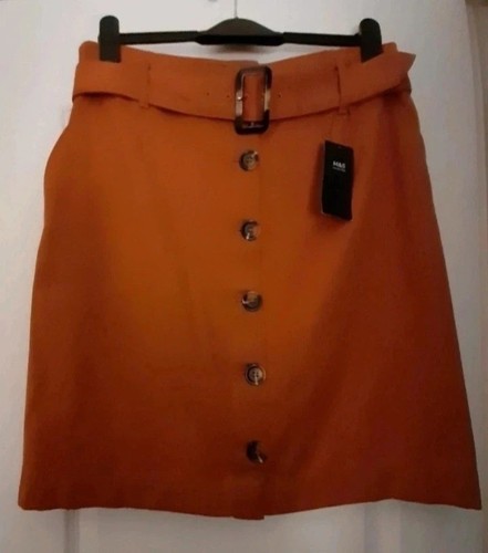 Front buttoned skirt - m&s,
