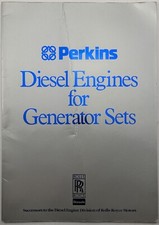 Original Perkins Diesel Engines For Generator Sets Brochure, Successors To Rolls